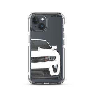 White 5th Gen Camaro ZL1 - iPhone Case