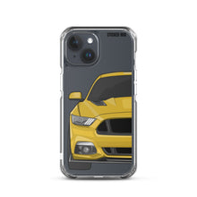 Load image into Gallery viewer, Yellow 15-17 Mustang 5.0 - iPhone Case