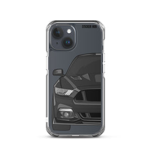 Black 15-17 Mustang 5.0 - iPhone Case