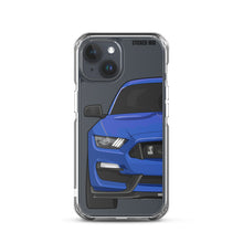 Load image into Gallery viewer, Lightning Blue Mustang GT350 - iPhone Case