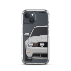 Silver 11-12 Mustang 5.0 - iPhone Case