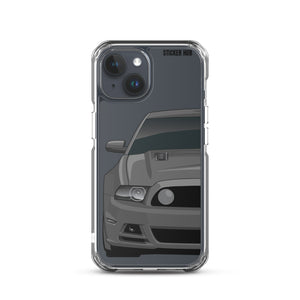 Gray 13-14 Mustang 5.0 - iPhone Case