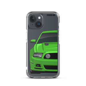 Green 13-14 Mustang 5.0 - iPhone Case