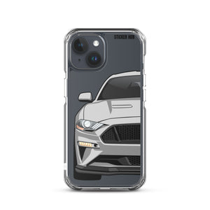 Silver 18-21 Mustang 5.0 - iPhone Case