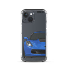 Load image into Gallery viewer, Laguna Blue C7 Corvette Z06 - iPhone Case