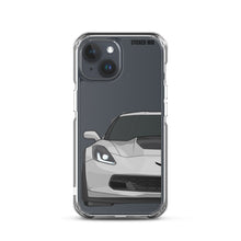 Load image into Gallery viewer, Silver C7 Corvette Z06 - iPhone Case