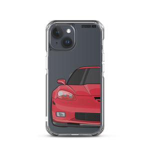 Victory Red C6 Corvette Z06 - iPhone Case