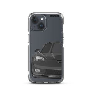 Black C6 Corvette Z06 - iPhone Case