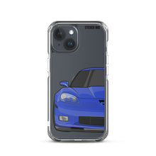 Load image into Gallery viewer, LeMans Blue C6 Corvette Z06 iPhone Case