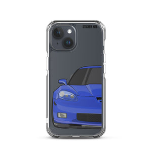 LeMans Blue C6 Corvette Z06 iPhone Case