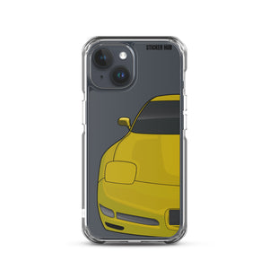 Millennium Yellow C5 Corvette Z06 - iPhone Case