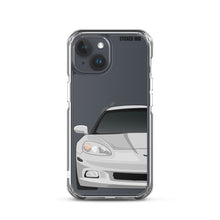 Load image into Gallery viewer, Silver C6 Corvette - iPhone Case