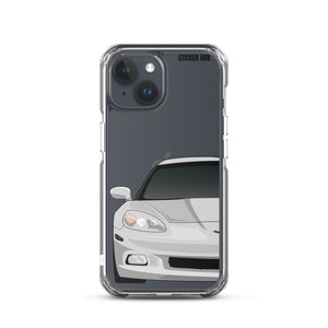 Silver C6 Corvette - iPhone Case