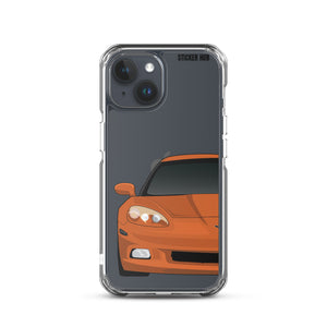 Sunset Orange C6 Corvette - iPhone Case