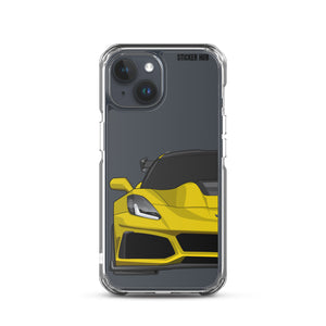 Yellow C7 Corvette Zr1 - iPhone Case