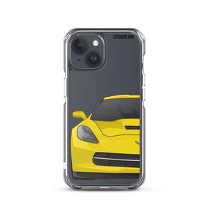 Velocity Yellow C7 Corvette Stingray - iPhone Case