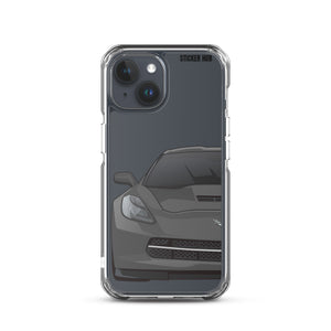 Gray C7 Corvette Stingray - iPhone Case