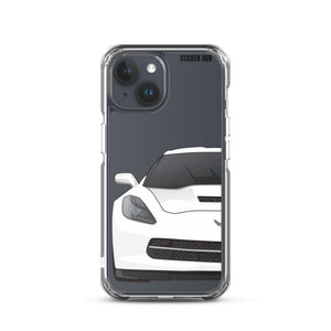 White C7 Corvette Stingray - iPhone Case