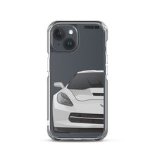 Load image into Gallery viewer, Silver C7 Corvette Stingray - iPhone Case