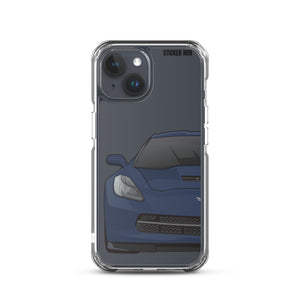 Night Race Blue C7 Corvette Stingray -iPhone Case