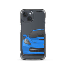 Load image into Gallery viewer, Laguna Blue C7 Corvette Stingray - iPhone Case