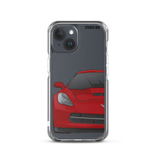 Load image into Gallery viewer, Crystal Red C7 Corvette Stingray - iPhone Case