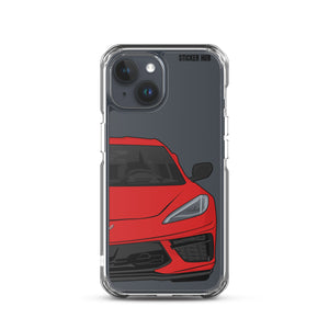 Torch Red C8 Corvette - iPhone Case