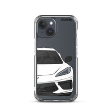 Load image into Gallery viewer, White C8 Corvette - iPhone Case