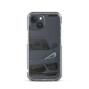 Shadow Gray C8 Corvette - iPhone Case