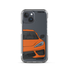 Load image into Gallery viewer, Sebring Orange C8 Corvette - iPhone Case