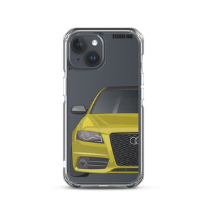 Yellow B8 Audi S4 - iPhone Case