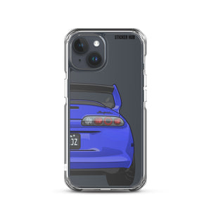 Blue Toyota Supra - iPhone Case