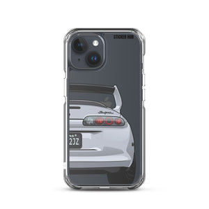 Silver Toyota Supra - iPhone Case