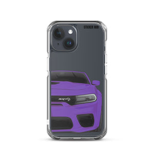 Purple Charger Hellcat (Widebody) - iPhone Case