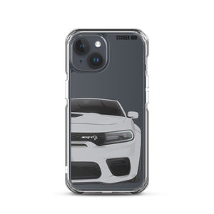 Silver Charger Hellcat (Widebody) - iPhone Case