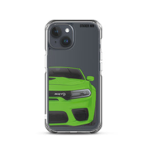 Green Charger Hellcat (Widebody) - iPhone Case