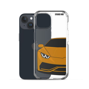 Orange Lamborghini Huracan - iPhone Case