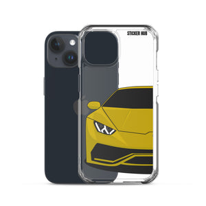 Yellow Lamborghini Huracan - iPhone Case