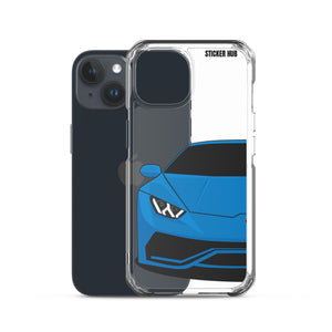 Blue Lamborghini Huracan - iPhone Case