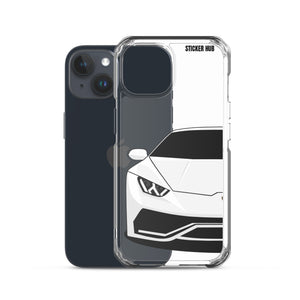 White Lamborghini Huracan - iPhone Case