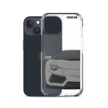 Load image into Gallery viewer, Gray Lamborghini Aventadoor - iPhone Case