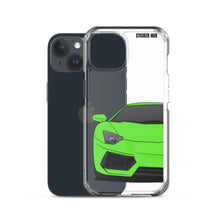 Load image into Gallery viewer, Green Lamborghini Aventadoor - iPhone Case