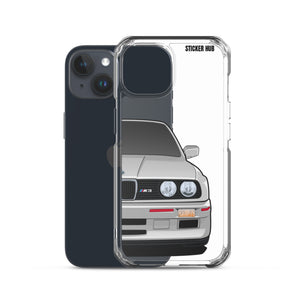 Silver BMW E30 - iPhone Case