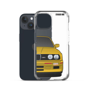 Yellow BMW E30 - iPhone Case