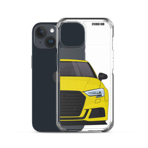 Yellow B9 Audi S3 - iPhone Case