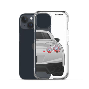 Silver R35 Nissan GTR - iPhone Case