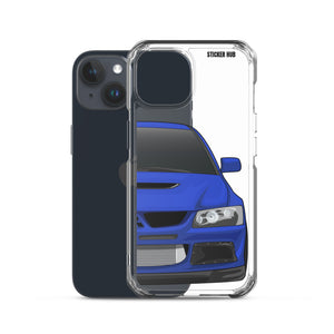 Blue Mitsubishi Evo - iPhone Case