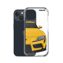 Load image into Gallery viewer, Yellow MKV Toyota Supra - iPhone Case