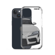 Load image into Gallery viewer, Silver MKV Toyota Supra - iPhone Case