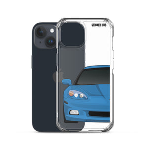 Jet Stream Blue C6 Corvette - iPhone Case